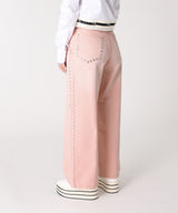【Coming Soon】Wide Straight Denim Pants With Studs-Forget-me-nots-Forget-me-nots Online Store