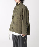 Lace Up Militery Jacket-Forget-me-nots-Forget-me-nots Online Store