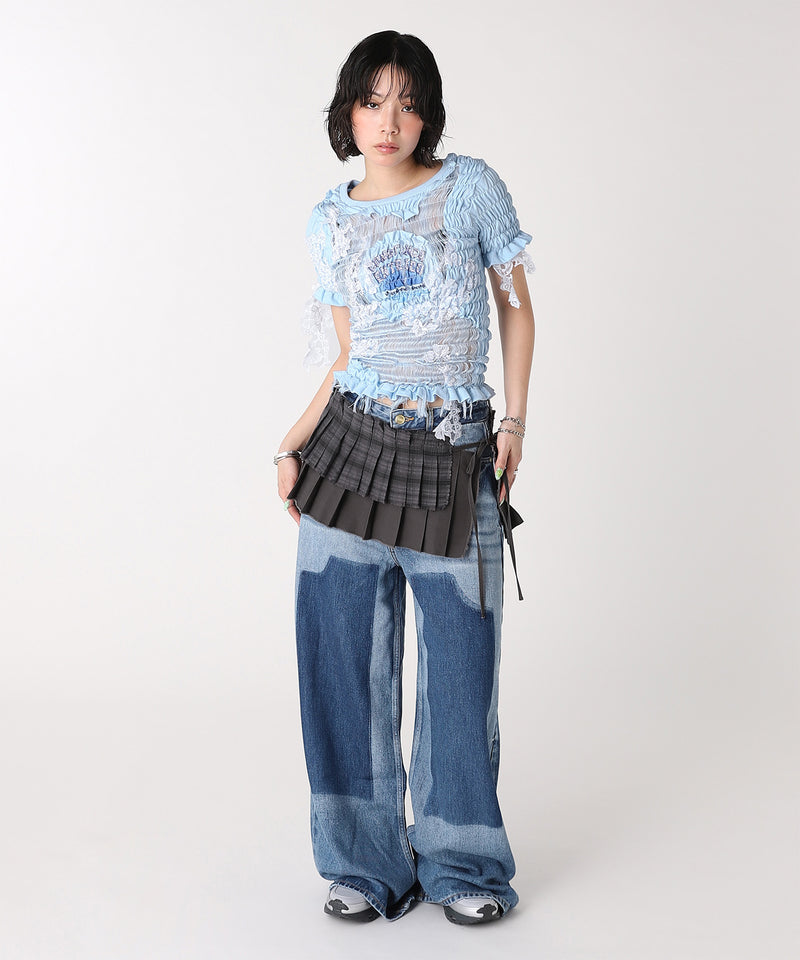 Layered Pleats Wrap Skirt｜フォーゲットミーノッツ(Forget-me-nots
