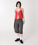 モデル身長：165cm / カラー：Red / サイズ：F