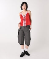 モデル身長：165cm / カラー：Red / サイズ：F