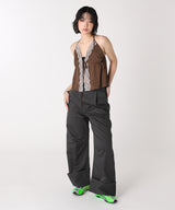 モデル身長：165cm / カラー：Charcoal Grey / サイズ：40