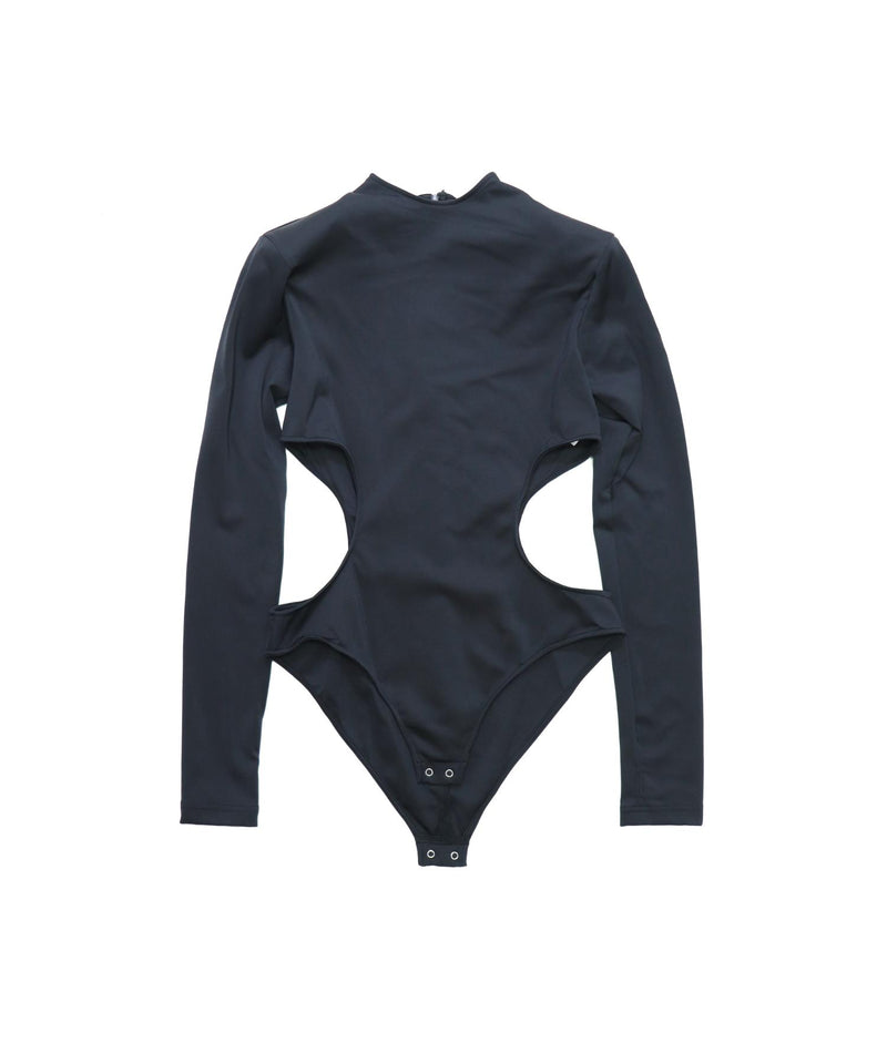 Power Shoulder L/S Bodysuits-SHIORI MIKATA-Forget-me-nots Online Store