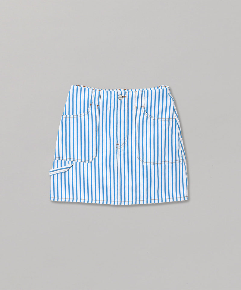 Stripe Denim Mini Skirt-GANNI-Forget-me-nots Online Store