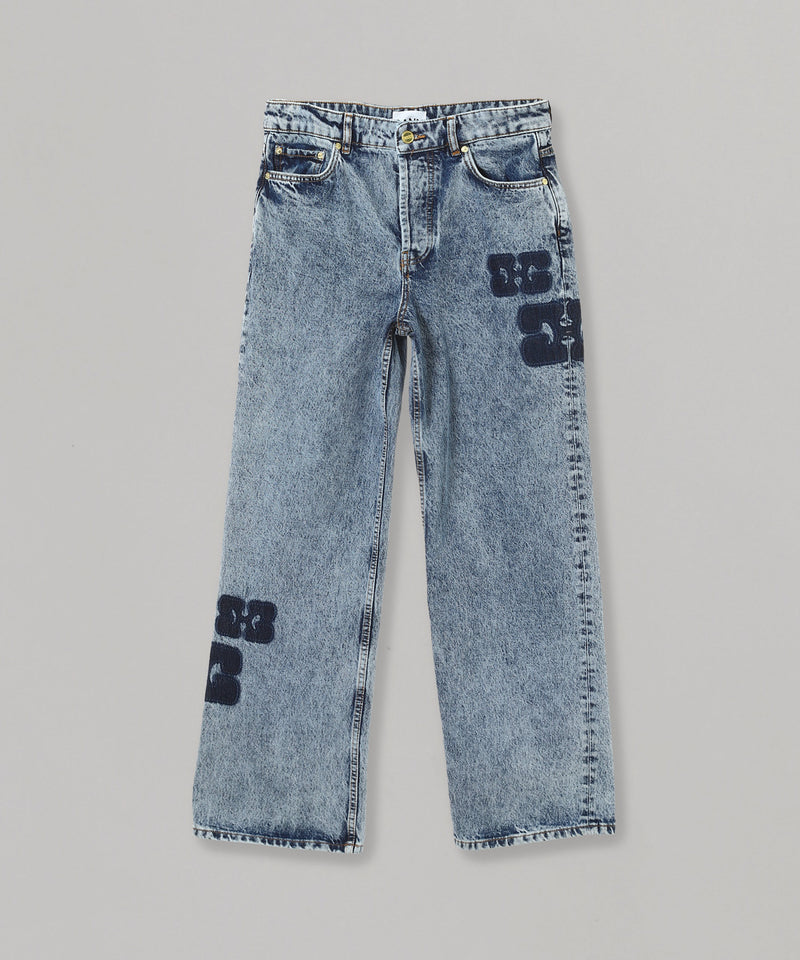 Patch Denim Izey-GANNI-Forget-me-nots Online Store