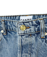 Patch Denim Shorts-GANNI-Forget-me-nots Online Store