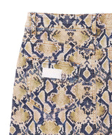 Print Denim Maxi Slit Skirt-GANNI-Forget-me-nots Online Store