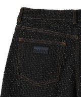 Fluffy Denim Carpenter Jeans-GANNI-Forget-me-nots Online Store