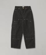 Fluffy Denim Carpenter Jeans-GANNI-Forget-me-nots Online Store