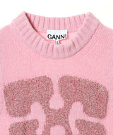 Graphic Wool Mix Vest-GANNI-Forget-me-nots Online Store