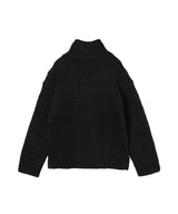 Graphic Wool Handknit Turtleneck-GANNI-Forget-me-nots Online Store