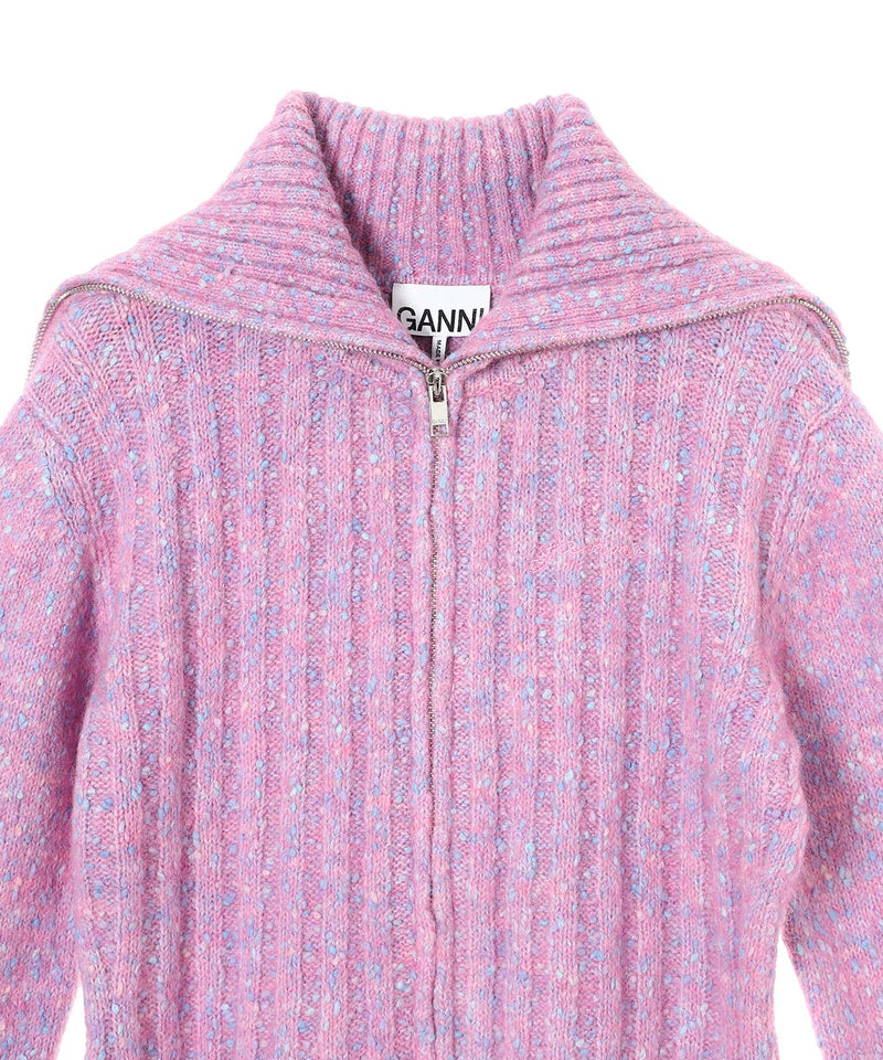 Alpaca Cotton Mix Highneck-GANNI-Forget-me-nots Online Store