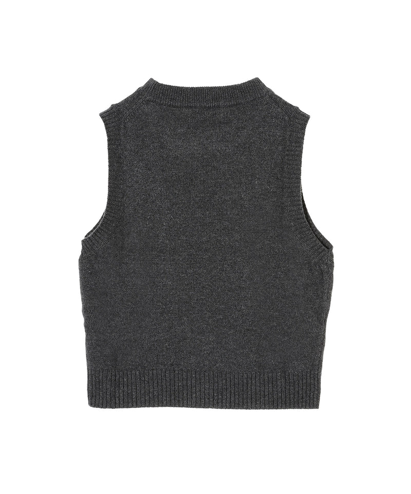 Graphic Wool Mix Cats Vest-GANNI-Forget-me-nots Online Store