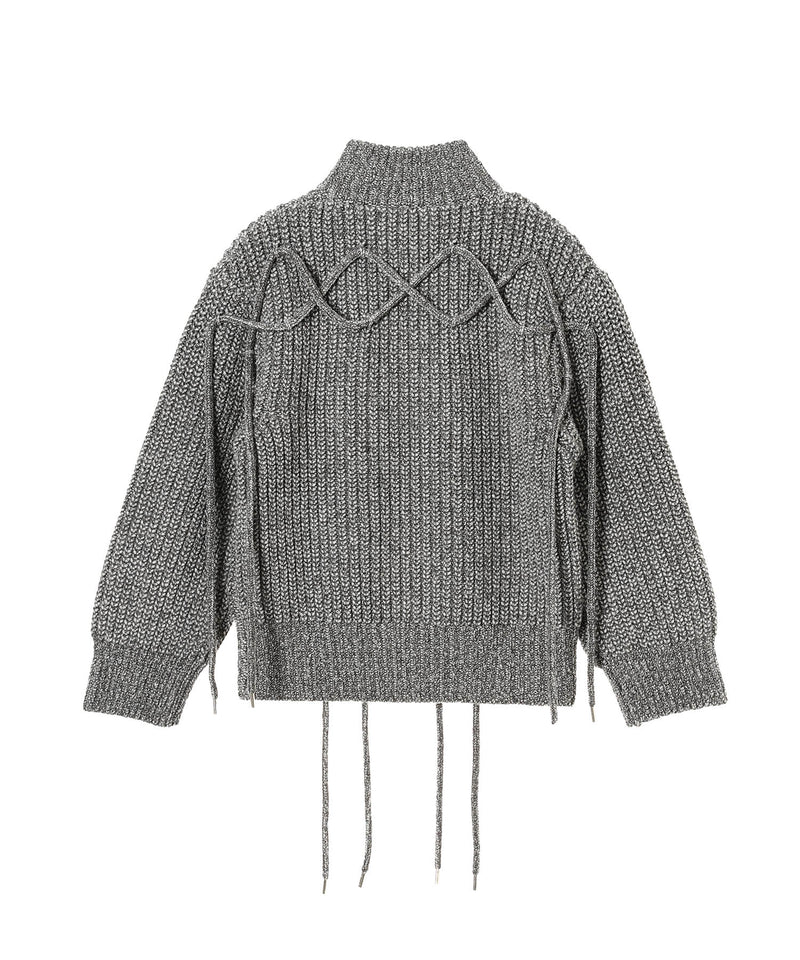 Reverse Zip-Up Hand Knit-kotohayokozawa-Forget-me-nots Online Store