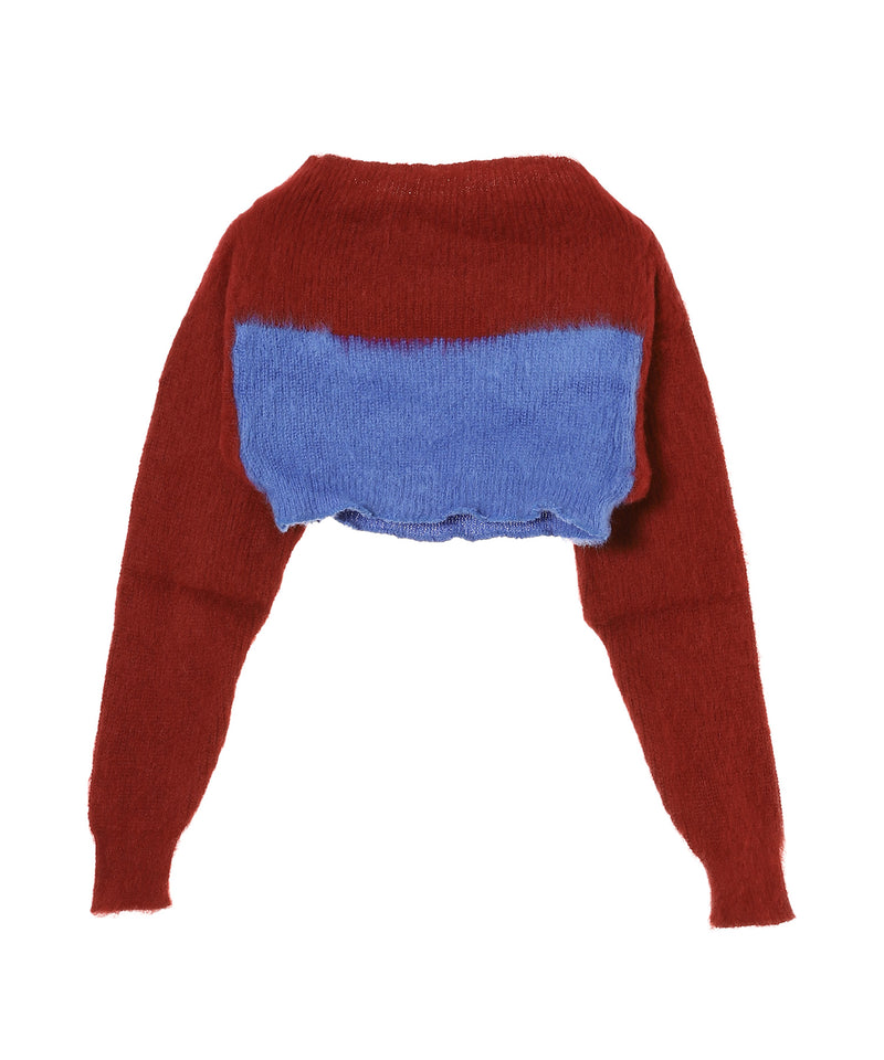 Fuzzy Short Knit-kotohayokozawa-Forget-me-nots Online Store