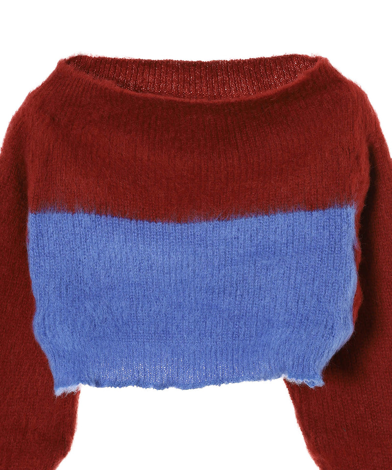 Fuzzy Short Knit-kotohayokozawa-Forget-me-nots Online Store