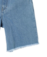 Slit Leg Denim Shorts-kotohayokozawa-Forget-me-nots Online Store