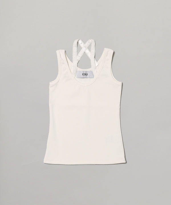 Basic Lace Tank Top-KOWGA-Forget-me-nots Online Store