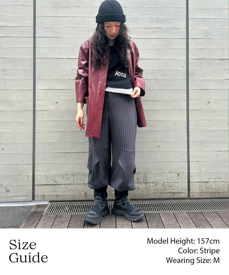 Knee Fold Slacks-Forget-me-nots-Forget-me-nots Online Store