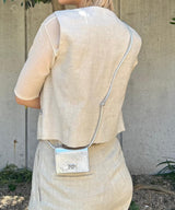 Linen Vest-Forget-me-nots-Forget-me-nots Online Store