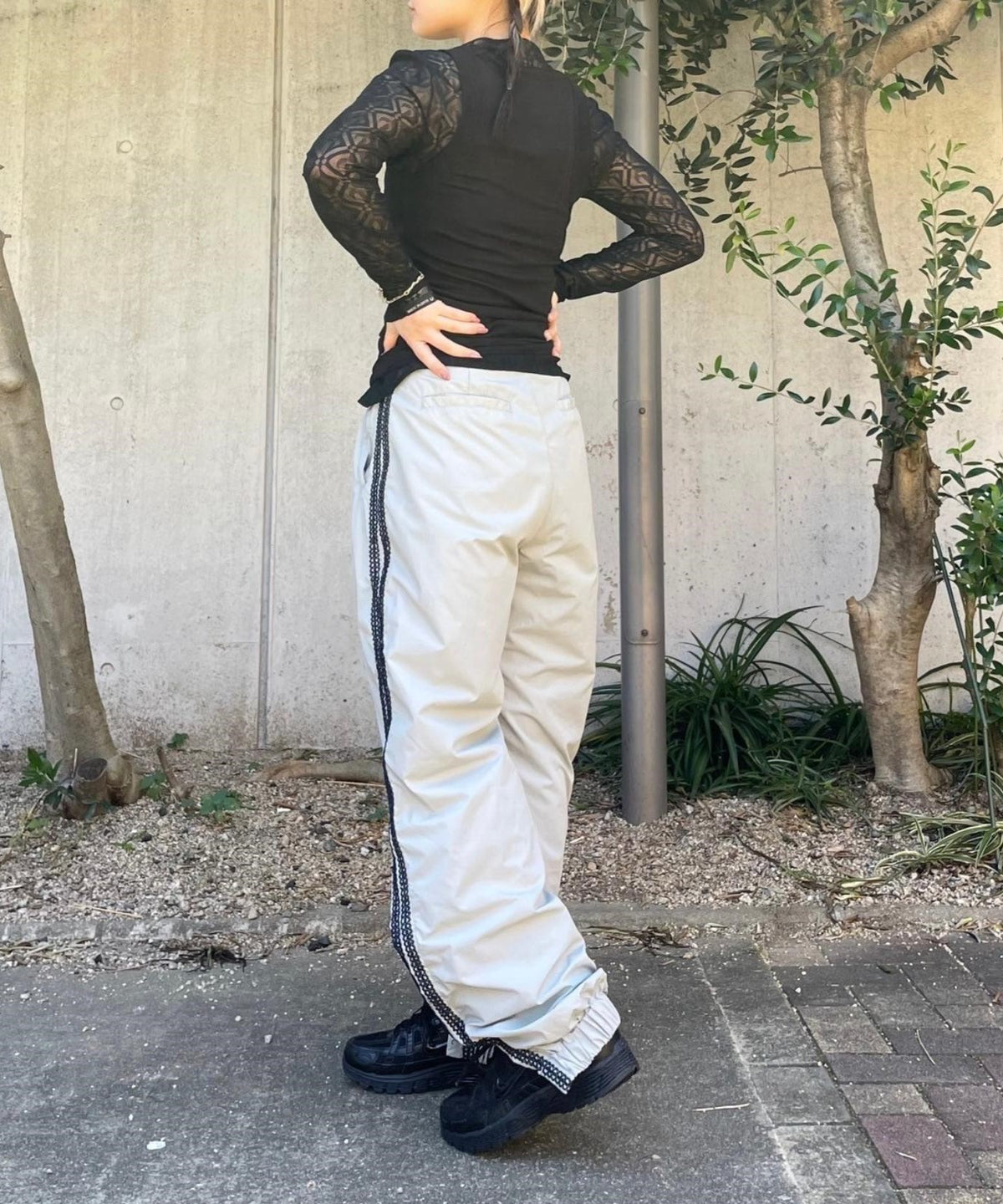 フォーゲットミーノッツ(Forget-me-nots)｜Lace Line Truck Pants