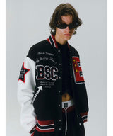 Vintage Style Varsity Jacket-BASICKS-Forget-me-nots Online Store