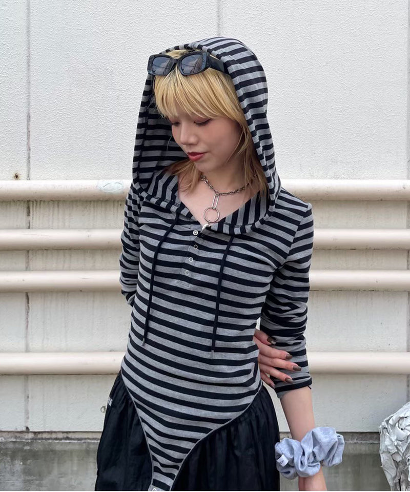 Hooded Body Suit-Forget-me-nots-Forget-me-nots Online Store