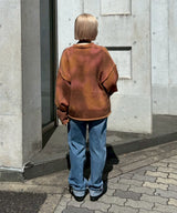 Spray Drawing Knit-PERVERZE-Forget-me-nots Online Store