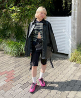 モデル身長：153cm / カラー：Black / サイズ：F