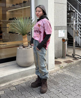 Unisex Dedtroyed Wide-Leg Jeans-Andersson Bell-Forget-me-nots Online Store