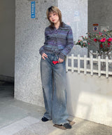モデル身長：155cm / カラー：Blue / サイズ：25inch