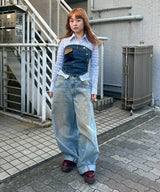 モデル身長：153cm / カラー：Blue / サイズ：XS