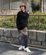 モデル身長：155cm / カラー：Black / サイズ：F