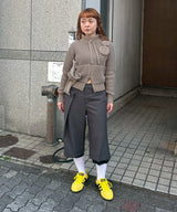 モデル身長：153cm / カラー：Khaki / サイズ：S
