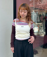 Surf Printed & Smocked T-Shirt-PONDER.ER-Forget-me-nots Online Store