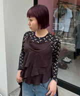 Asymmertrical Ruffle Top-Feng Chen Wang-Forget-me-nots Online Store