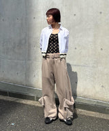 モデル身長：153cm / カラー：beige / サイズ：S