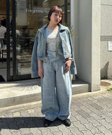 モデル身長：153cm / カラー：Blue / サイズ：S
