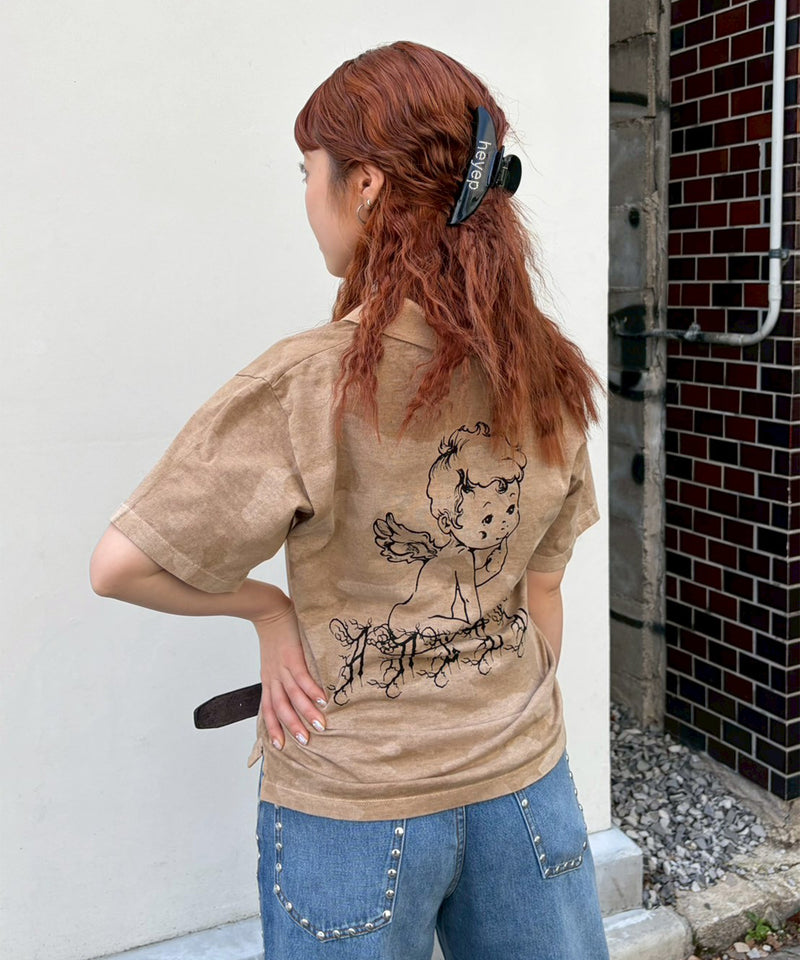 Aged Angel Camo SS Polo Shirt｜アリーズ(Aries)｜Forget-me-nots