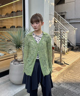 モデル身長：153cm / カラー：Green / サイズ：F
