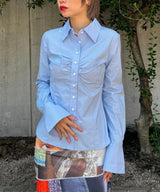 Compact Dress Shirt-Forget-me-nots-Forget-me-nots Online Store