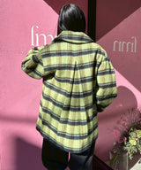 Brushed Wool Check Midi Coat-GANNI-Forget-me-nots Online Store