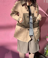 Carpenter Shorts Inserted Coat-Andersson Bell-Forget-me-nots Online Store