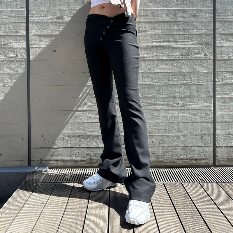 Twist Tailored Wool Pants-courrèges-Forget-me-nots Online Store