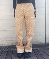 Moon Jacquard Twill Workwear Pants-Marine Serre-Forget-me-nots Online Store