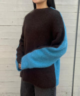 Side-C Wooled Mohair Knitted Pullover-beautiful people-Forget-me-nots Online Store