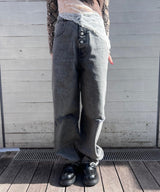 Black Denim Trousers-MM6 Maison Margiela-Forget-me-nots Online Store