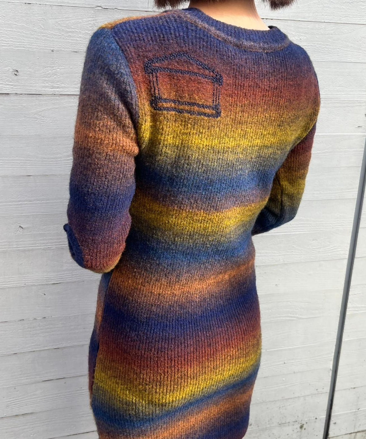 アリーズ(Aries)｜Boucle Space Dye Holey Knit Dress ｜Forget-me