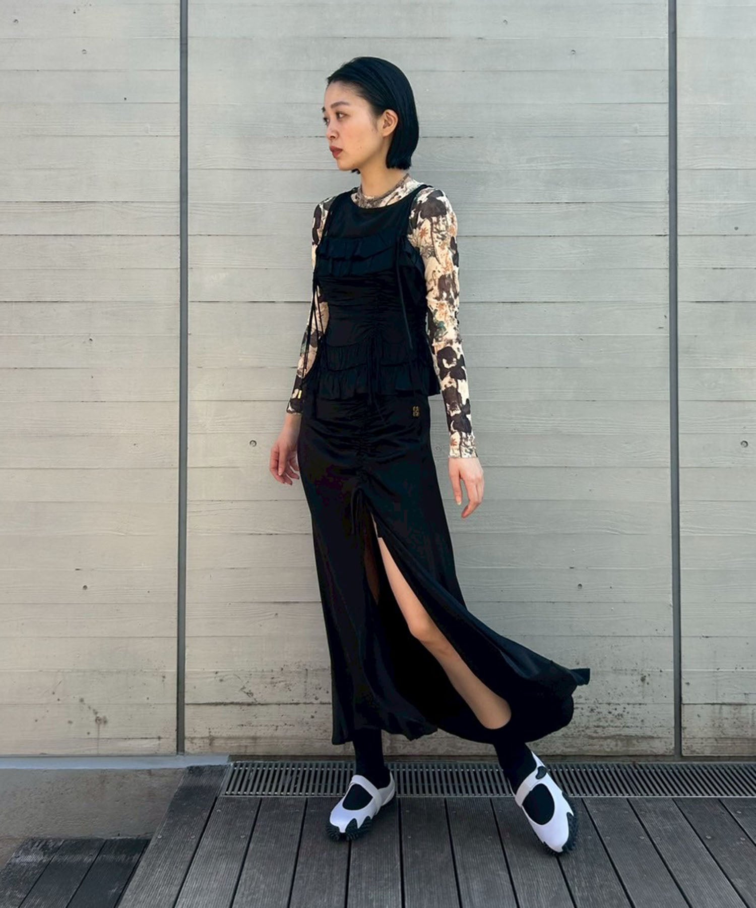 Solid Satin Slip Top-GANNI-Forget-me-nots Online Store