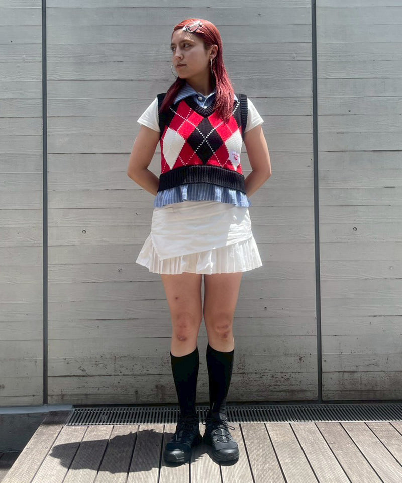 Smart Cropped Vest-Charles Jeffrey LOVERBOY-Forget-me-nots Online Store